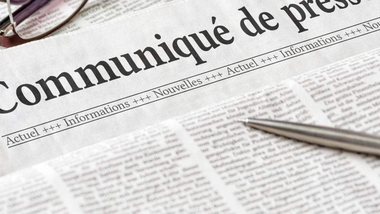 communiqué de presse entreprise